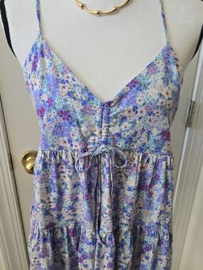 SO BRAND WOMEN'S JUNIOR  BABYDOLL SUNDRESS ADJUSTABLE SPAGHETTI STRAPS SIZE XL